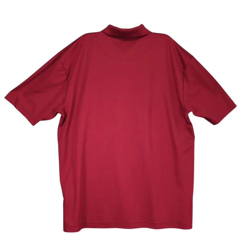 Wrangler‎ 20X Competition Men's L Red Polo Shirt, Quick Dry Workwear Western
